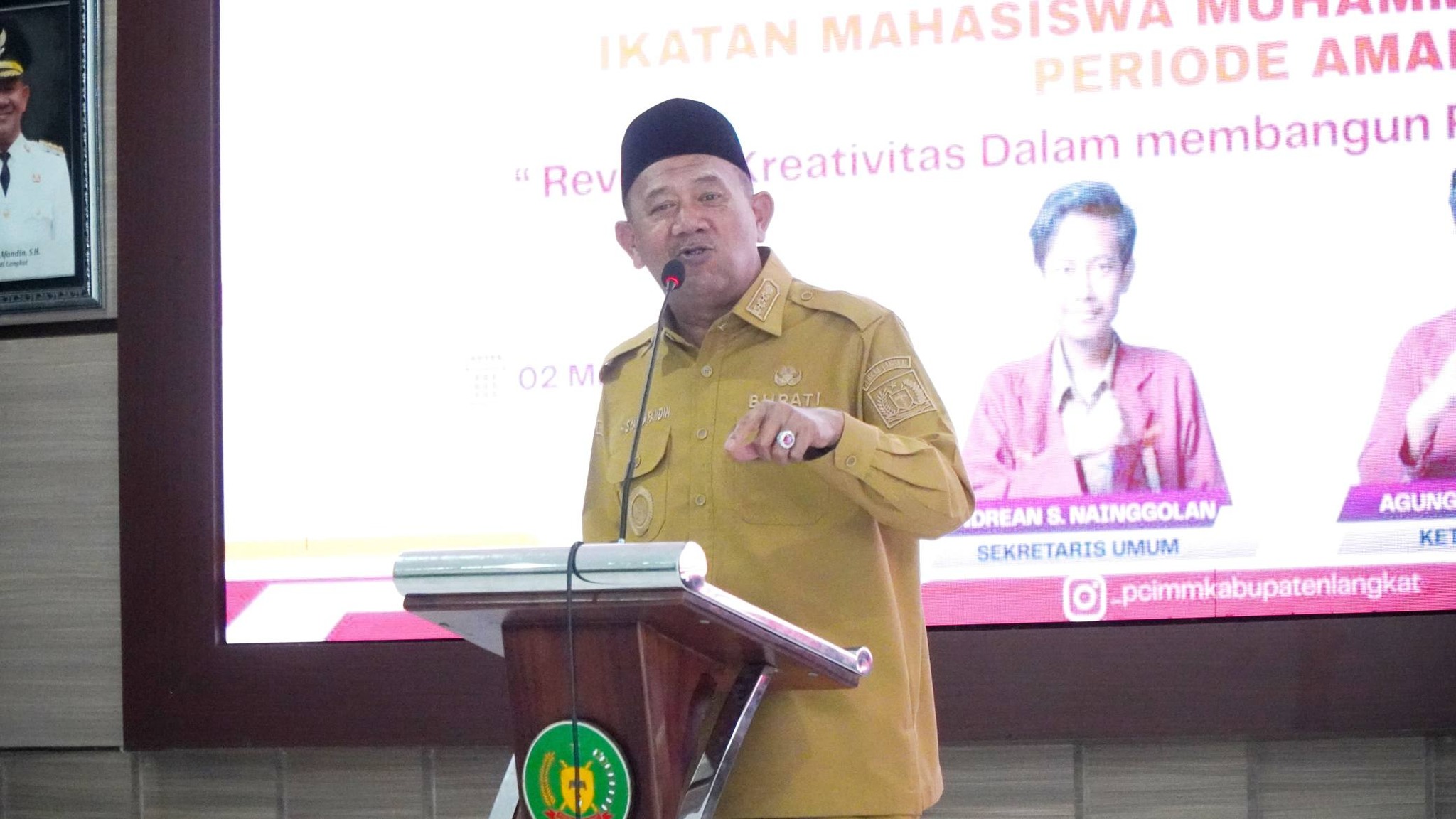 Bupati Langkat Pelantikan IMM Langkat