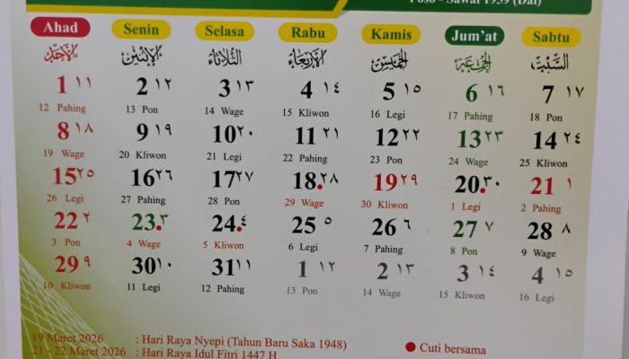 Jadwal Libur Lebaran Maret 2026, Simak di Sini