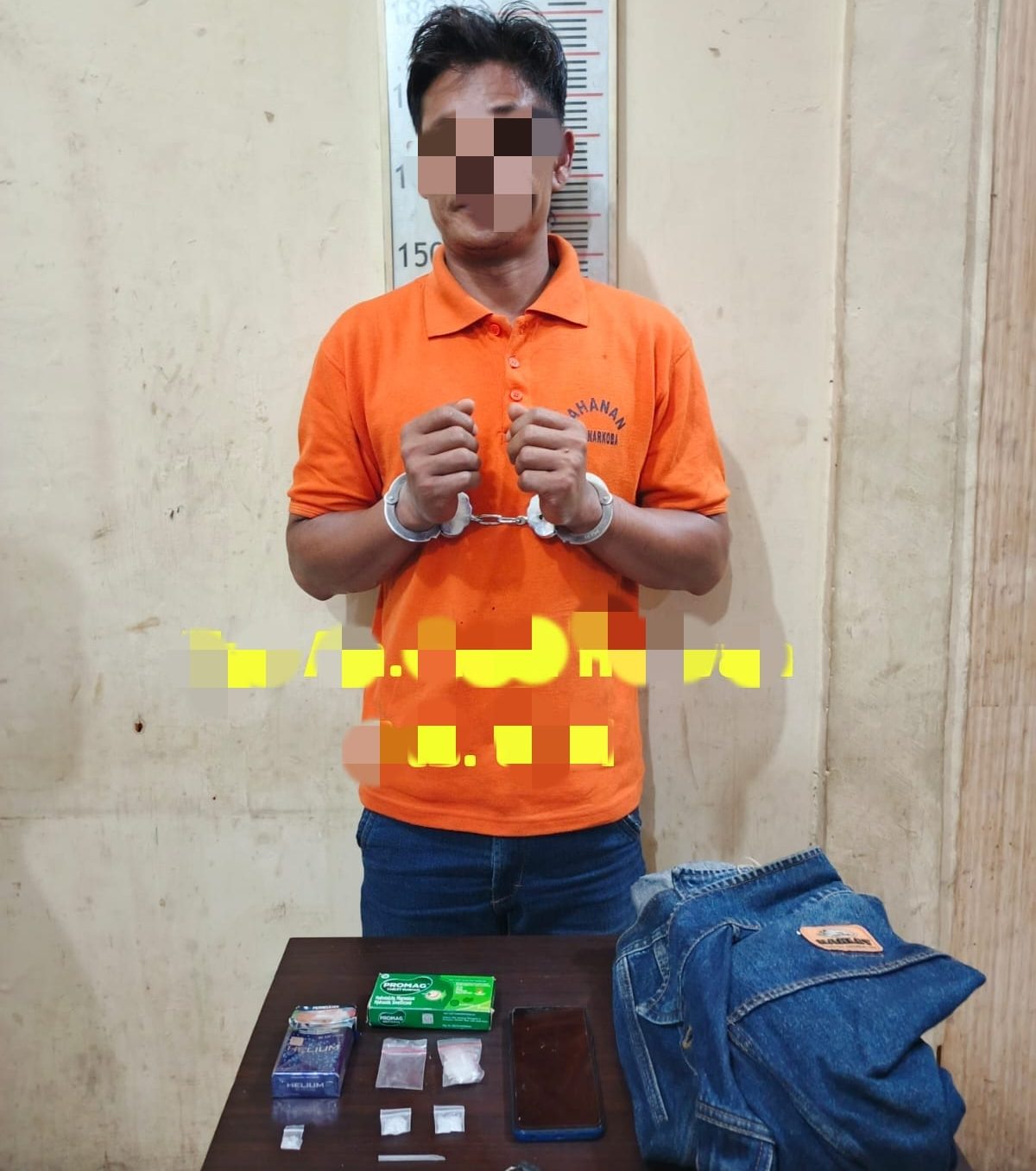 Polisi Tangkap Pria Pembawa Sabu di Gebang Langkat