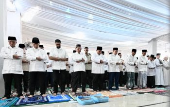 Prabowo Subianto Salat Id di Aceh Tamiang