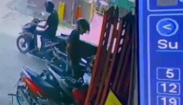 Dua Pria Gondol Motor Karyawan Apotek di Stabat dalam Hitungan Detik