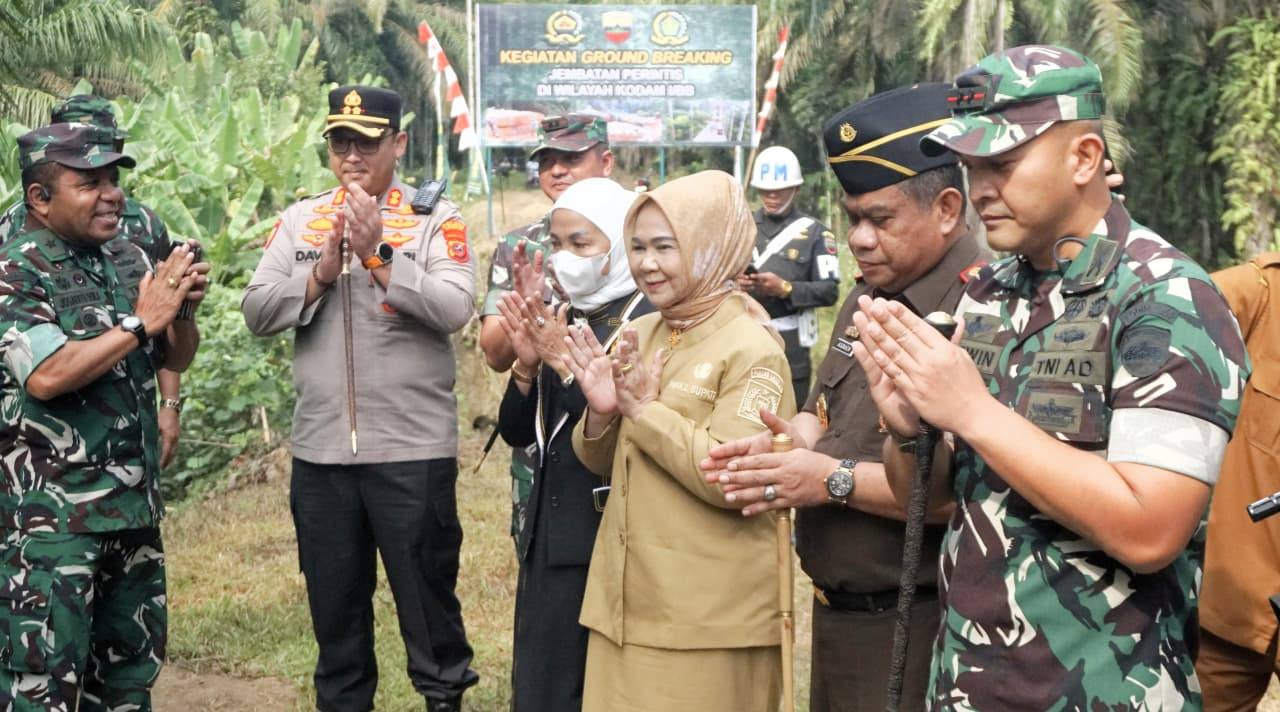 Groundbreaking Jembatan Garuda Merah Putih Langkat