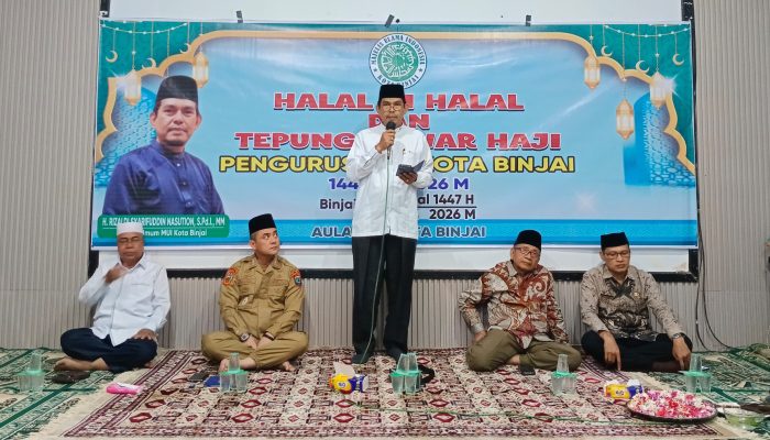 Halalbihalal MUI Binjai, Sekda Ajak Perkuat Sinergi Pemerintah dan Ulama