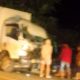 Kecelakaan Mobil Box Tabrak Truk Fuso di Langkat
