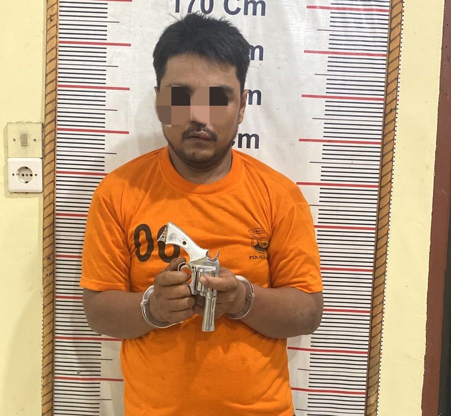 Polisi Ringkus Perampok Bersenpi Rakitan di Hinai