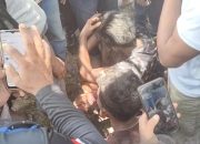 Viral di Media Sosial, Warga Tangkap Terduga Pencuri Kabel di Halaban Besitang 