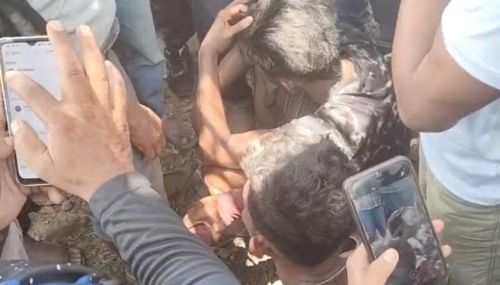 Viral di Media Sosial, Warga Tangkap Terduga Pencuri Kabel di Halaban Besitang 