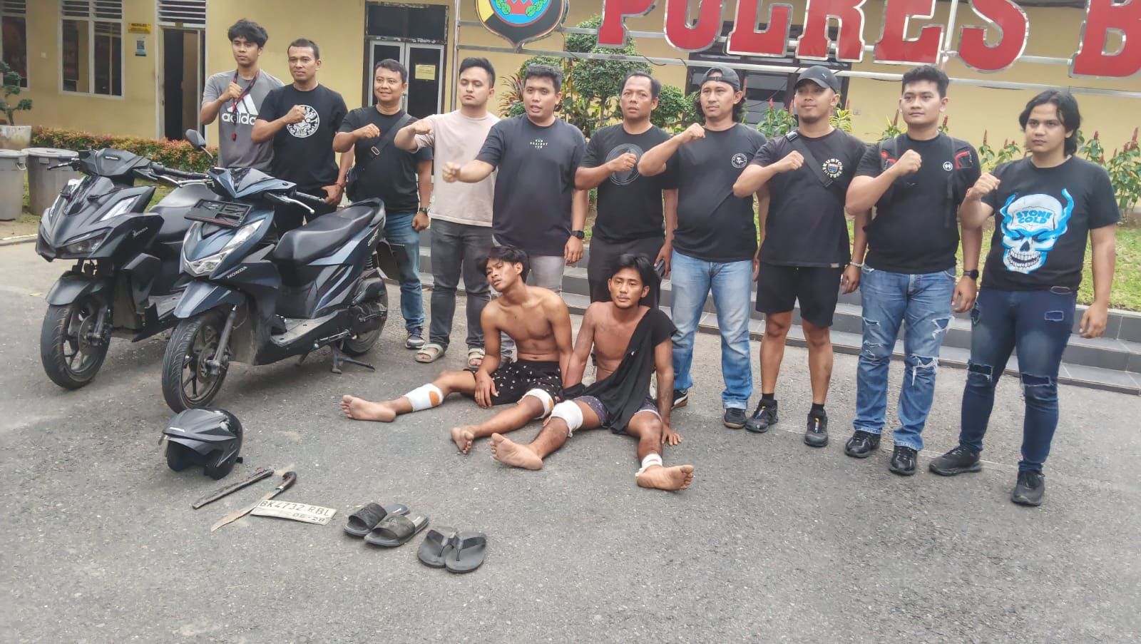 Dua Begal Pelajar di Binjai