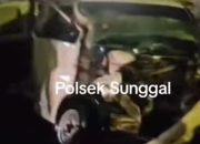 Grand Max Tertabrak Kereta Api di Sunggal, Dokter Lansia Tewas di Tempat