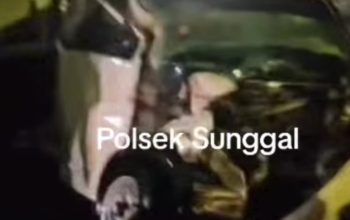 Grand Max Tertabrak Kereta Api di Sunggal, Dokter Lansia Tewas di Tempat