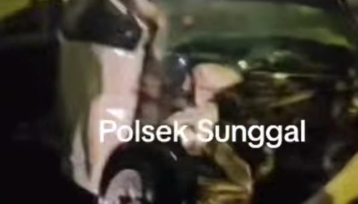 Grand Max Tertabrak Kereta Api di Sunggal, Dokter Lansia Tewas di Tempat