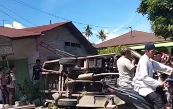 Kecelakaan Al Masar vs Vario di Langkat, Penumpang Luka-Luka Dibawa ke Rumah Sakit