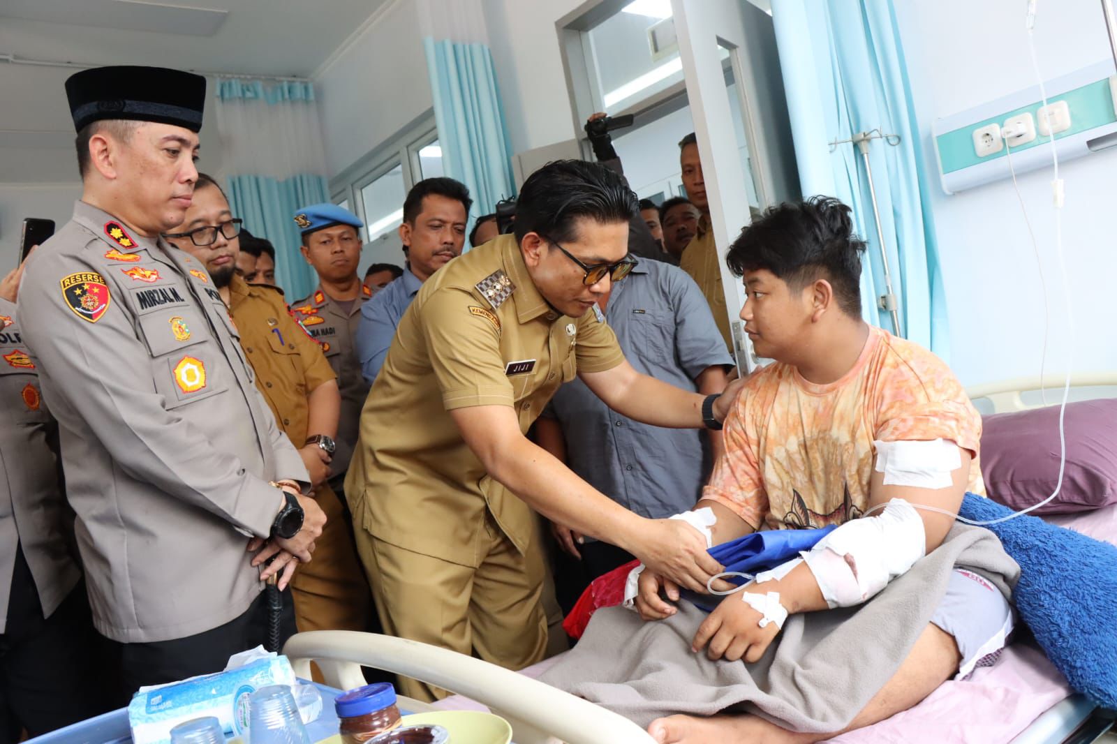 Korban Begal Dapat Bantuan Moril dan Materiil dari Pemko Binjai