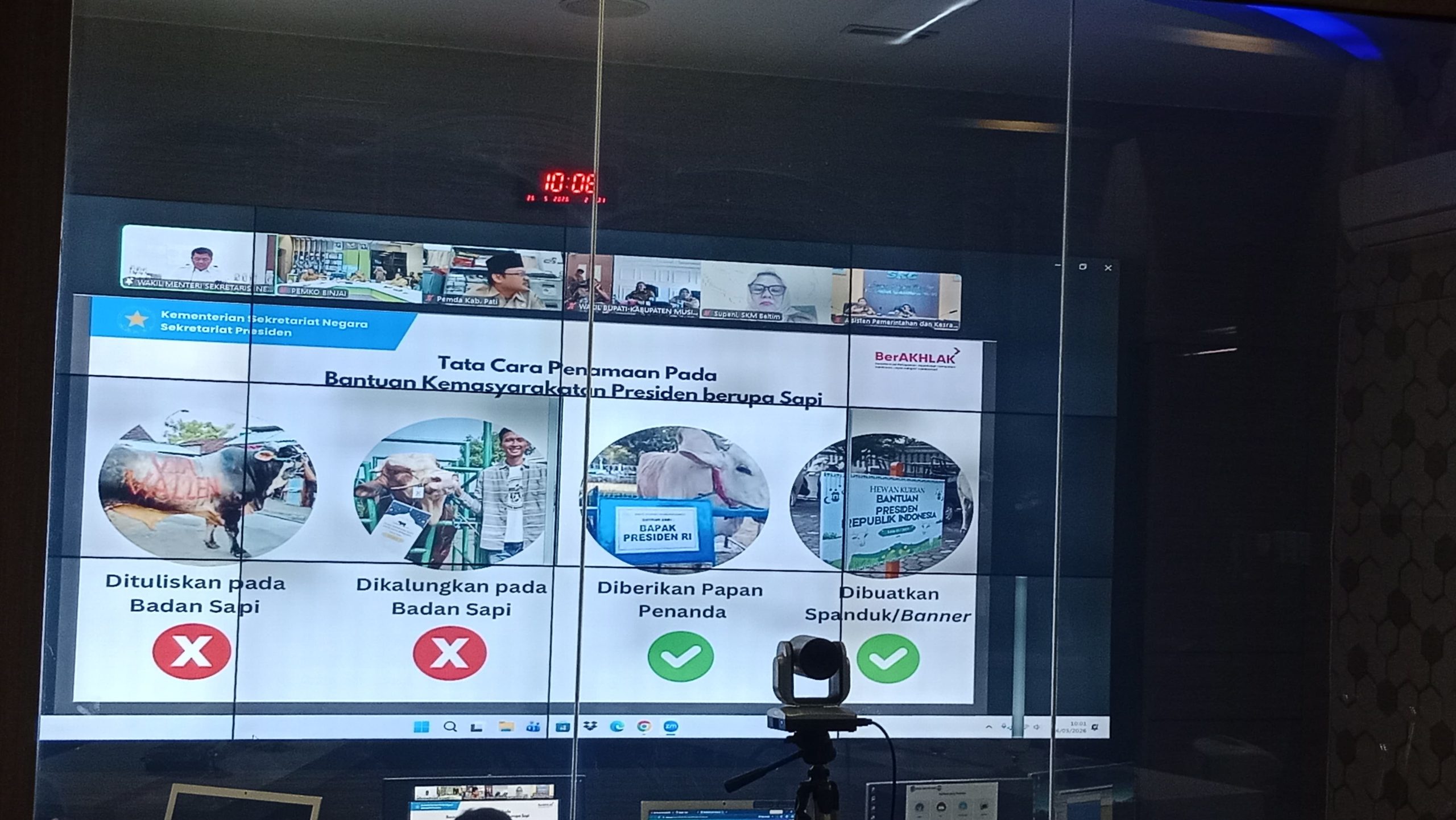 Sekda Binjai Hadiri Serah Terima Sapi Kurban Bantuan Presiden