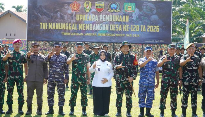 Wabup Langkat Tiorita Buka TMMD, Semangat Gotong Royong Percepat Pembangunan Desa