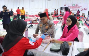 Aksi Kemanusiaan Hari Bhayangkara: Polres Langkat Kumpulkan 381 Kantong Darah