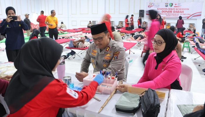 Aksi Kemanusiaan Hari Bhayangkara: Polres Langkat Kumpulkan 381 Kantong Darah