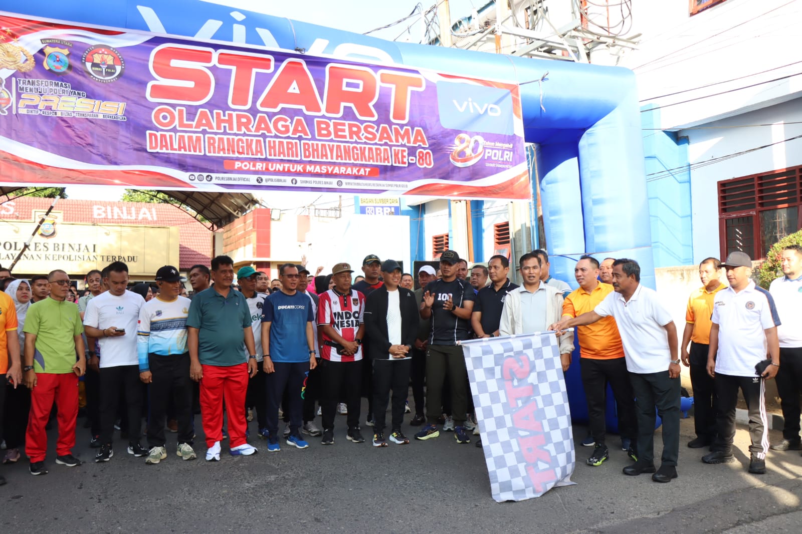 HUT Bhayangkara ke-80 di Binjai