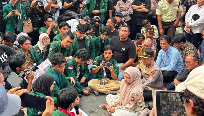 Ketua DPRD Sumut Temui Massa Aksi BEM USU, Janji Kawal Aspirasi ke Tingkat Pusat