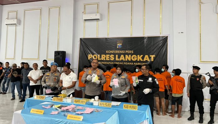 Polres Langkat Ungkap 33 Kasus Narkoba dan Selamatkan 17.700 Jiwa