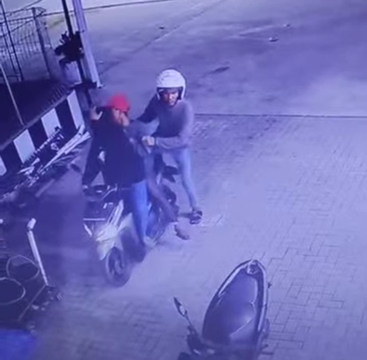 Komplotan Curanmor Bawa Kabur Honda Vario di SPBU Dendang Stabat