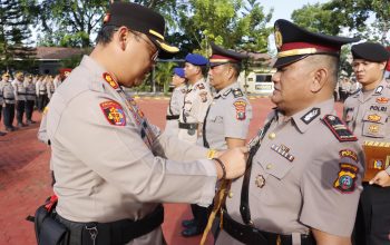 Penyegaran di Polres Langkat, Kasat Polairud dan Kasi Humas Resmi Berganti