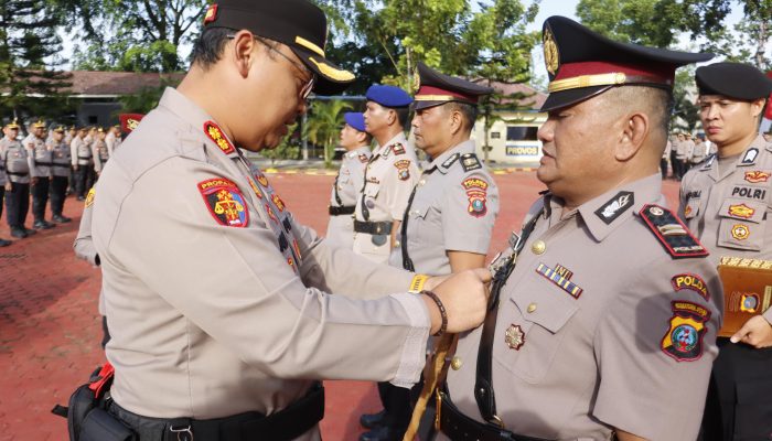 Penyegaran di Polres Langkat, Kasat Polairud dan Kasi Humas Resmi Berganti