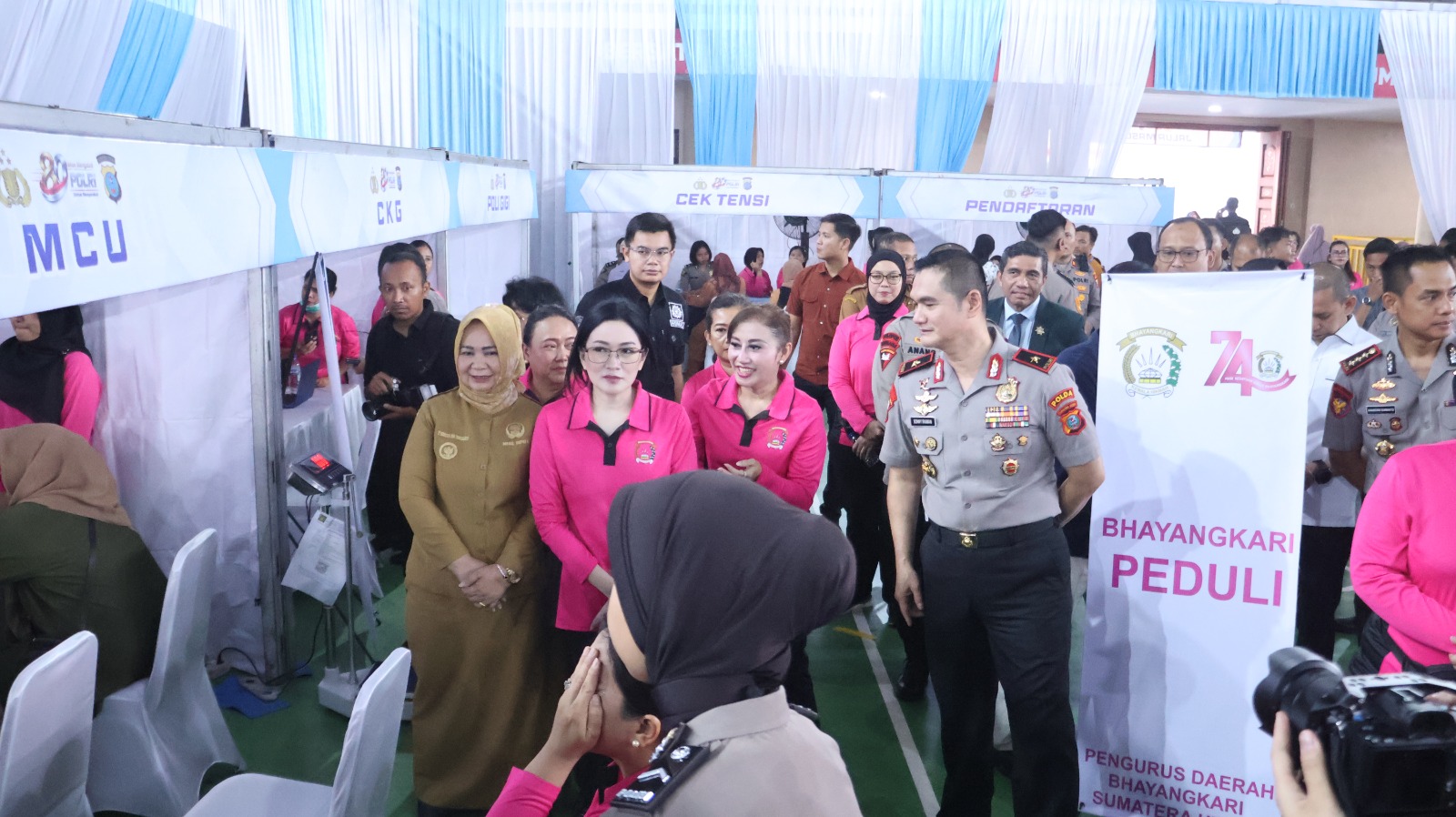 Ribuan Warga Padati Bakti Kesehatan Polda Sumut di Langkat