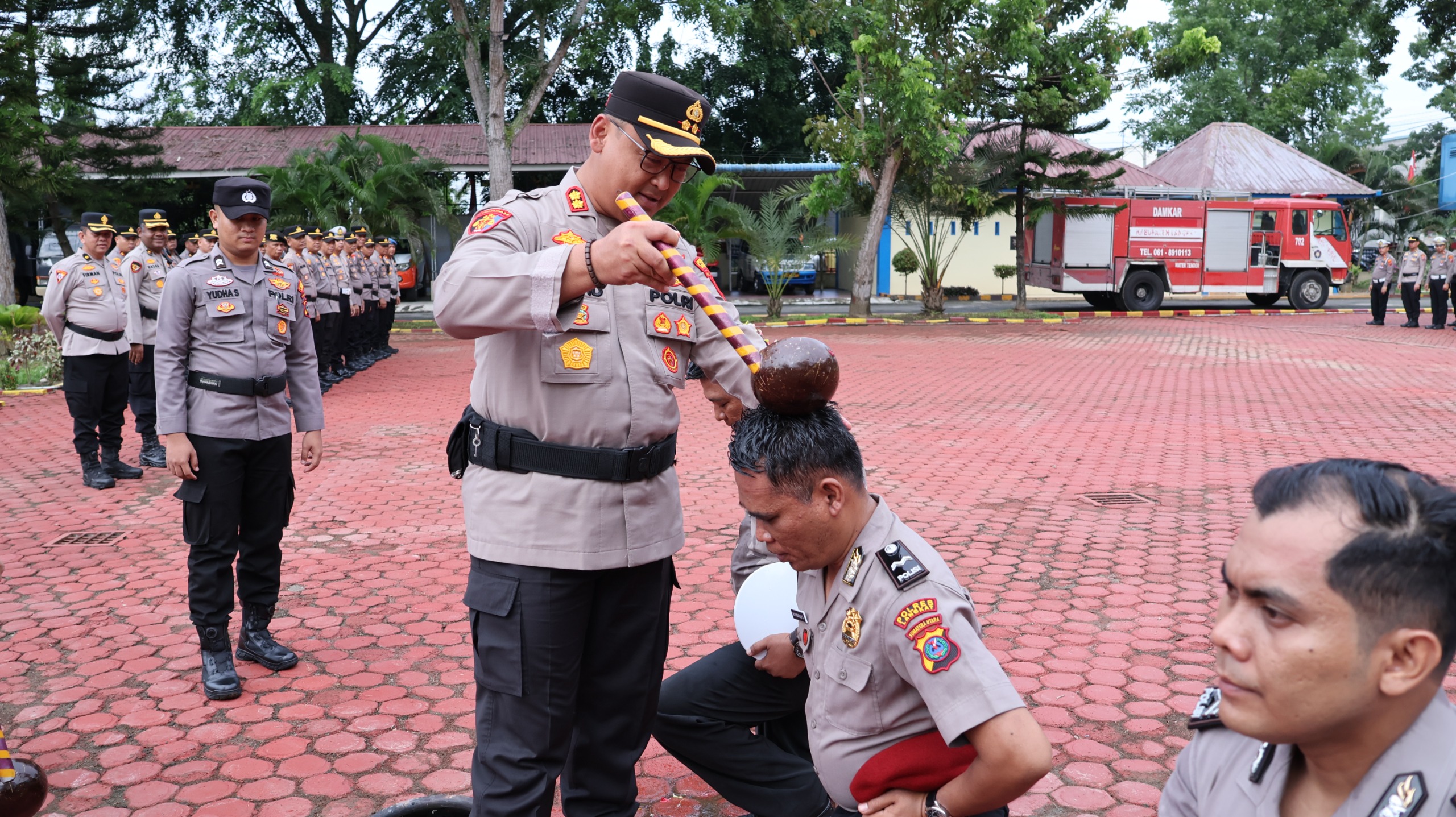 Personel Polres Langkat Naik Pangkat