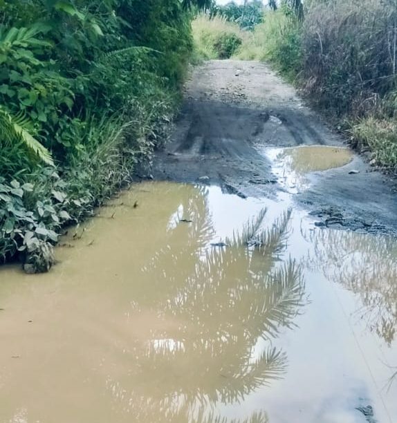 Jalan Rusak di Langkat