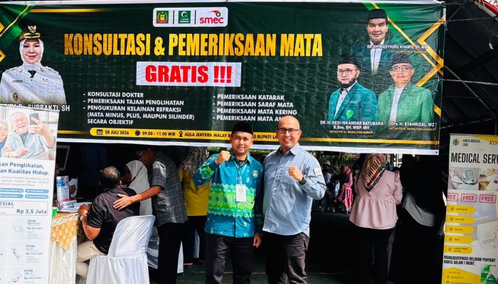 Dilantik, PD Al Washliyah Langkat Langsung Gelar Bakti Sosial Pemeriksaan Mata Gratis untuk Warga