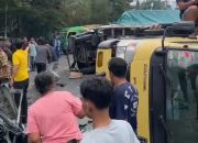 Empat Tewas, Delapan Luka dalam Kecelakaan Beruntun Sembilan Kendaraan di Sibolangit