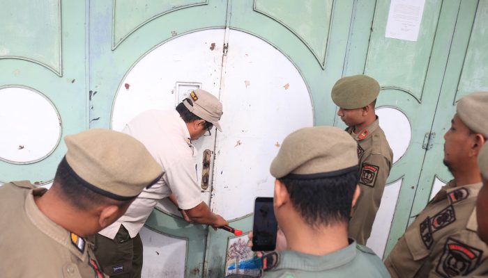 Enam Kali Dimediasi, Tiga Ruko Aset Pemko Binjai Akhirnya Disegel