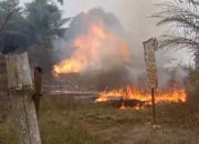 Kebakaran Sumur Minyak Tua di Sei Lepan Langkat