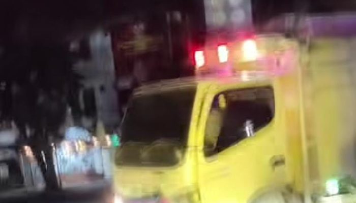 Kecelakaan Kembali Terjadi di Bundaran Stabat, Kali Ini Truk Tabrak Pembatas Tugu