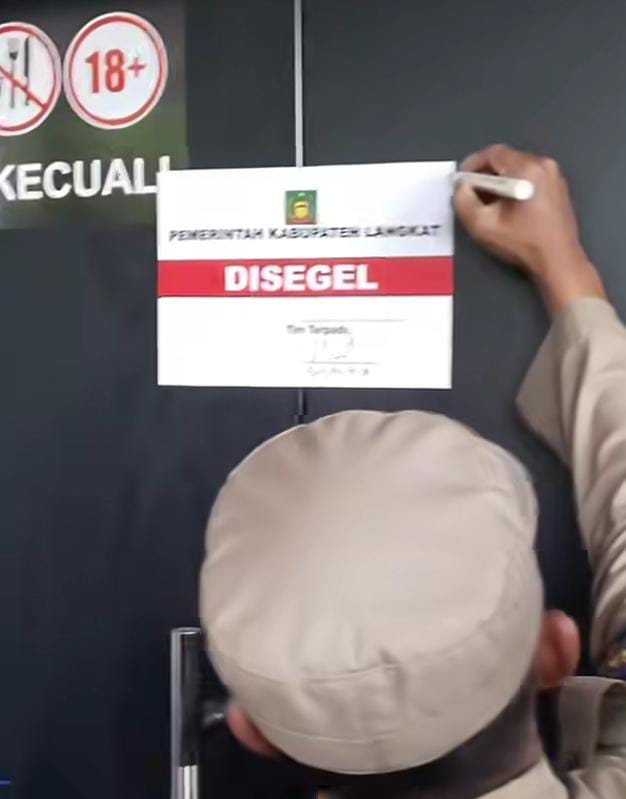 Pemkab Langkat bersama TNI dan Polri Akhirnya Segel THM Blue Night