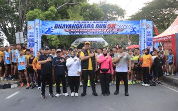 Semarak HUT Bhayangkara, 2.600 Warga Meriahkan Fun Run 5K Polres Langkat