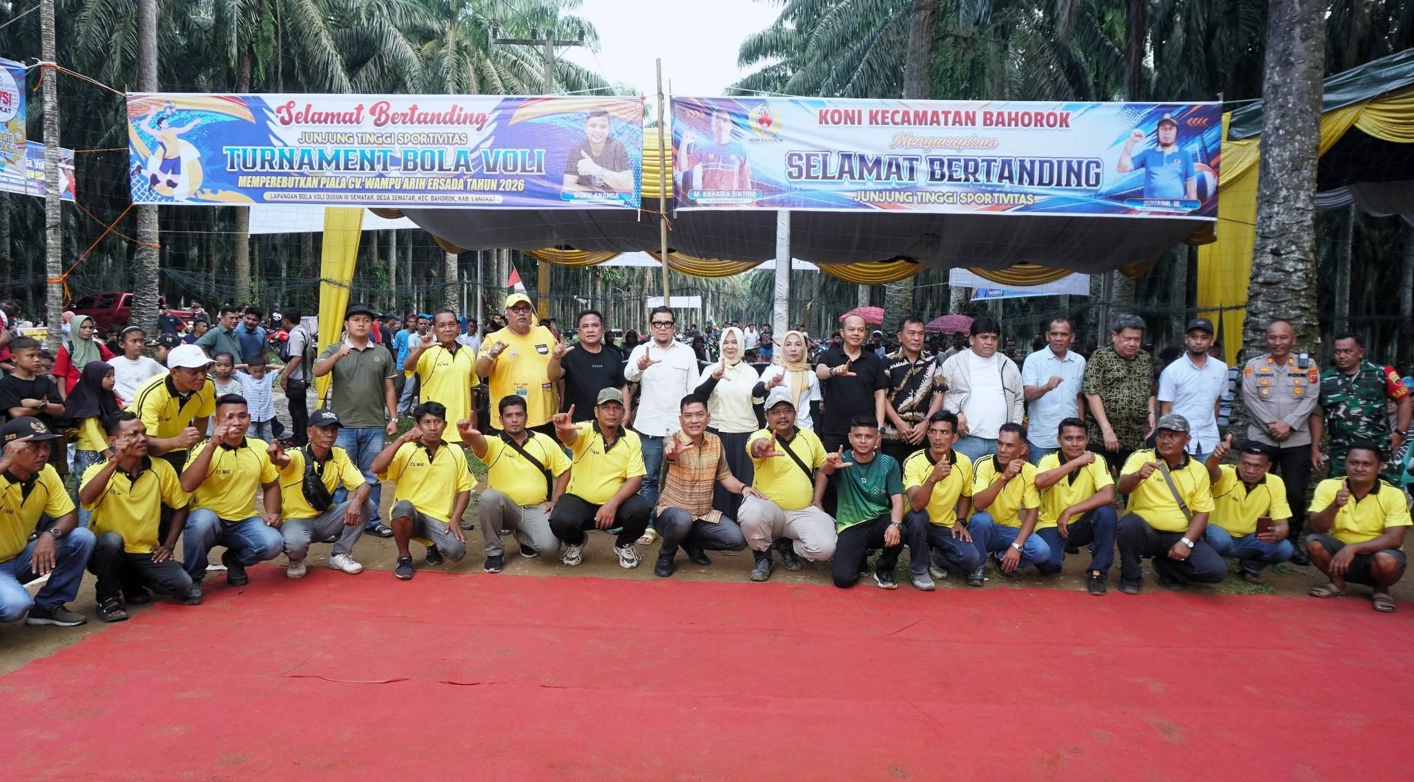 Tiorita Resmi Buka Turnamen Voli Langkat Hulu