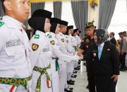 46 Paskibraka Langkat Dikukuhkan, Tiorita Ajak Generasi Muda Isi Kemerdekaan dengan Prestasi