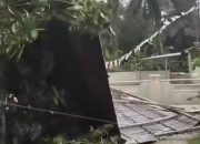 Angin Kencang Terjang Desa Tanjung Putus Langkat