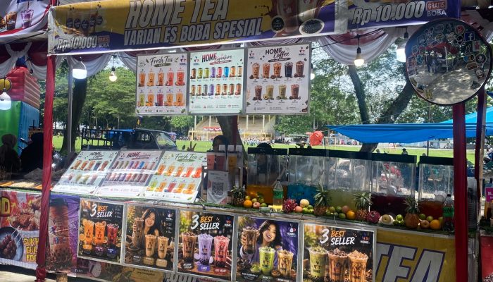 Jelang HUT ke-81 RI, UMKM Mulai Ramaikan Alun-Alun Tengku Amir Hamzah Stabat