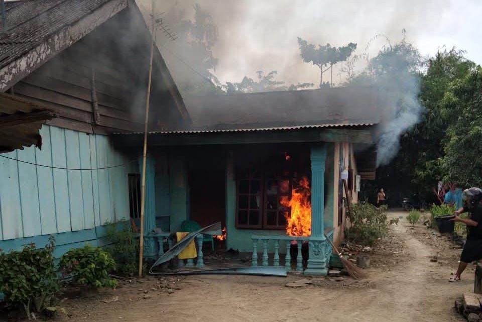 Kebakaran Rumah di Kepala Sungai Secanggang,