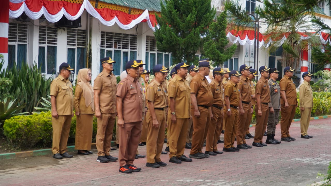 Sekda Langkat Pimpin Apel Gabungan