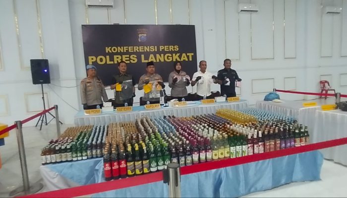 Operasi Penyakit Masyarakat Polres Langkat Ungkap 30 Kasus Narkoba, 34 Tersangka Diamankan