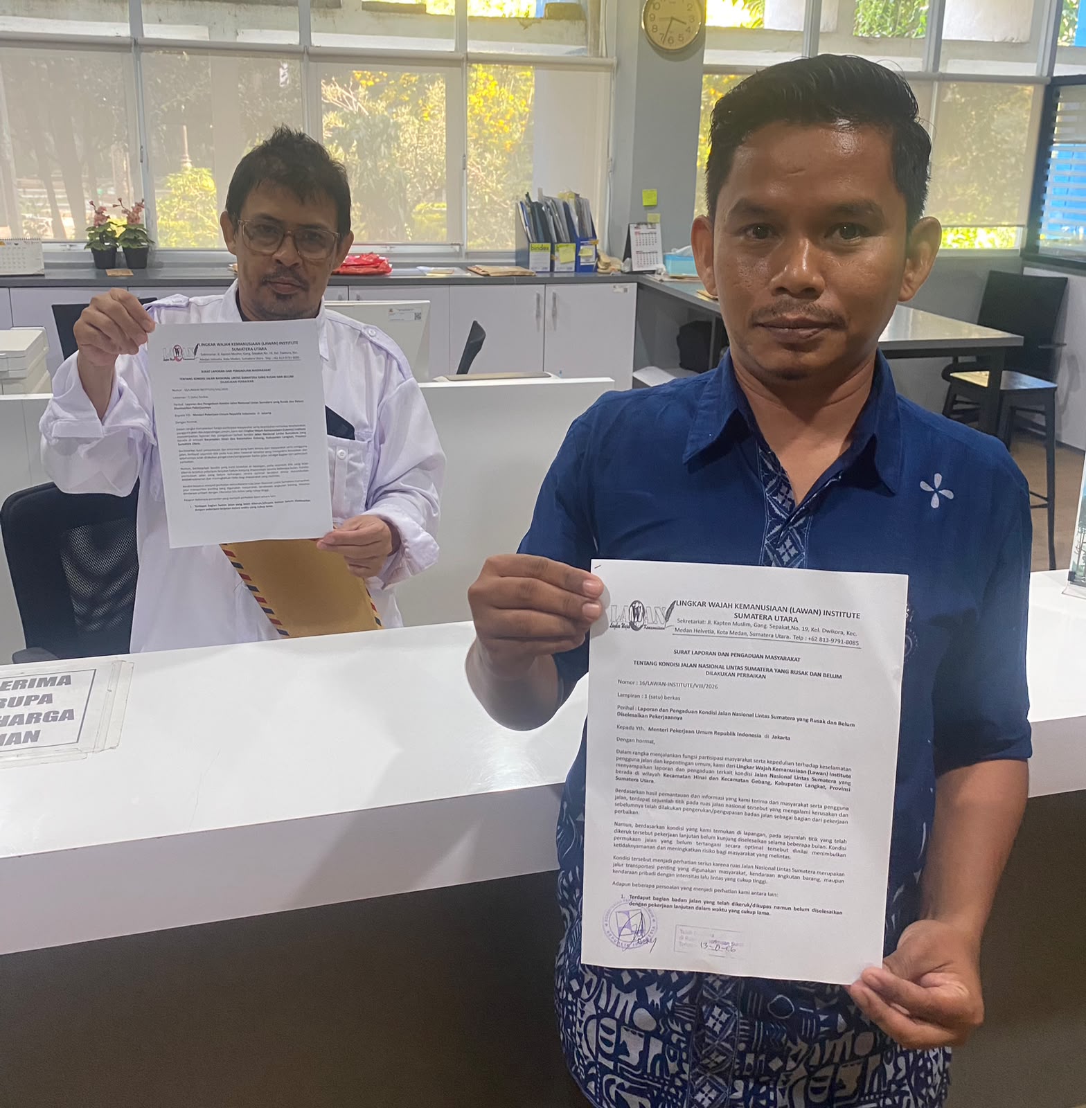 Pemuda Langkat Datangi Kementerian PU di Jakarta