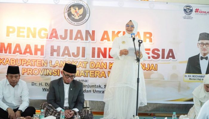 Tiorita Dorong Pembangunan Kantor Kementerian Haji di Langkat Saat Safari Tabligh Akbar