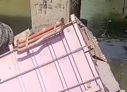 Truk Terguling di Titi Sei Musam Langkat, Warga Jangan Tunggu Ada Korban