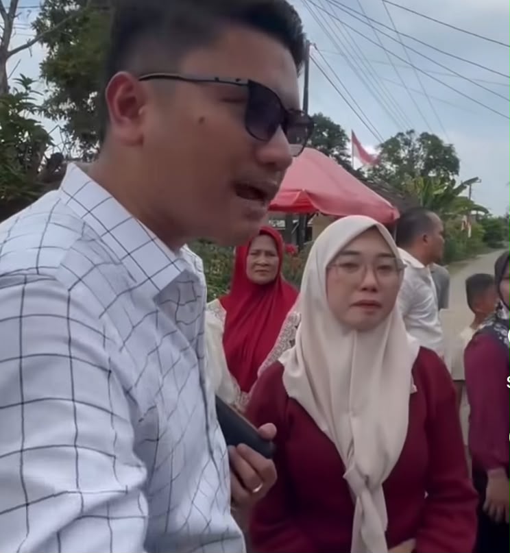 Viral Video Perempuan Datangi Pesta Pernikahan Pria di Langkat