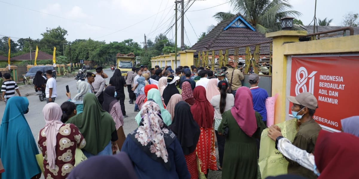 Aksi di Sawit Seberang
