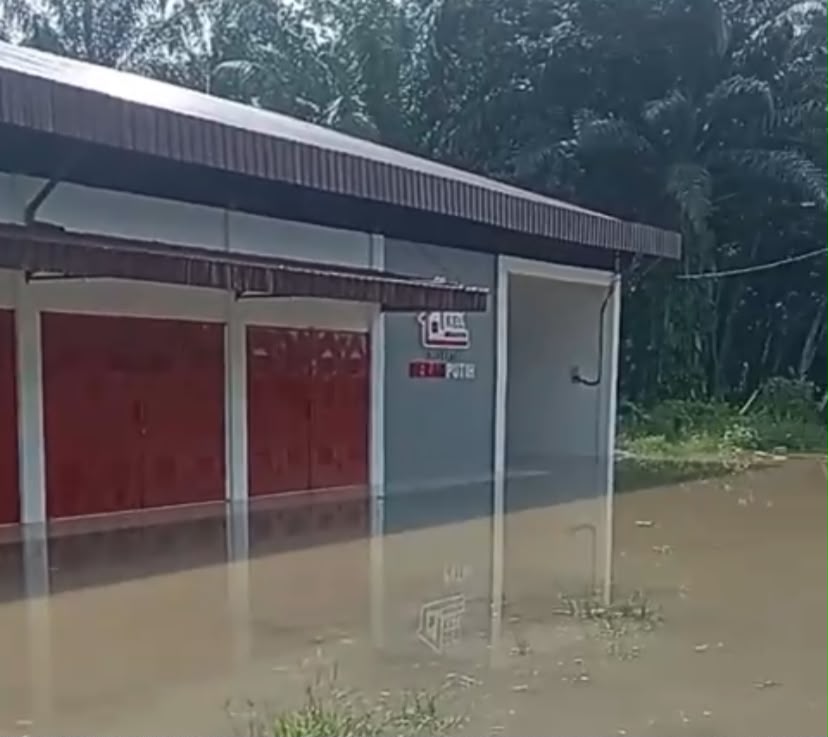 Kopdes Merah Putih Pantai Gemi Stabat Terendam Banjir